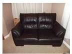 Three seater & Two seater Leather Sofas for sale. Dark....