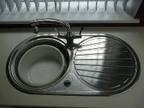 SINK STAINLESS Steel Round bowl + drainer. Misbuy. Cost....